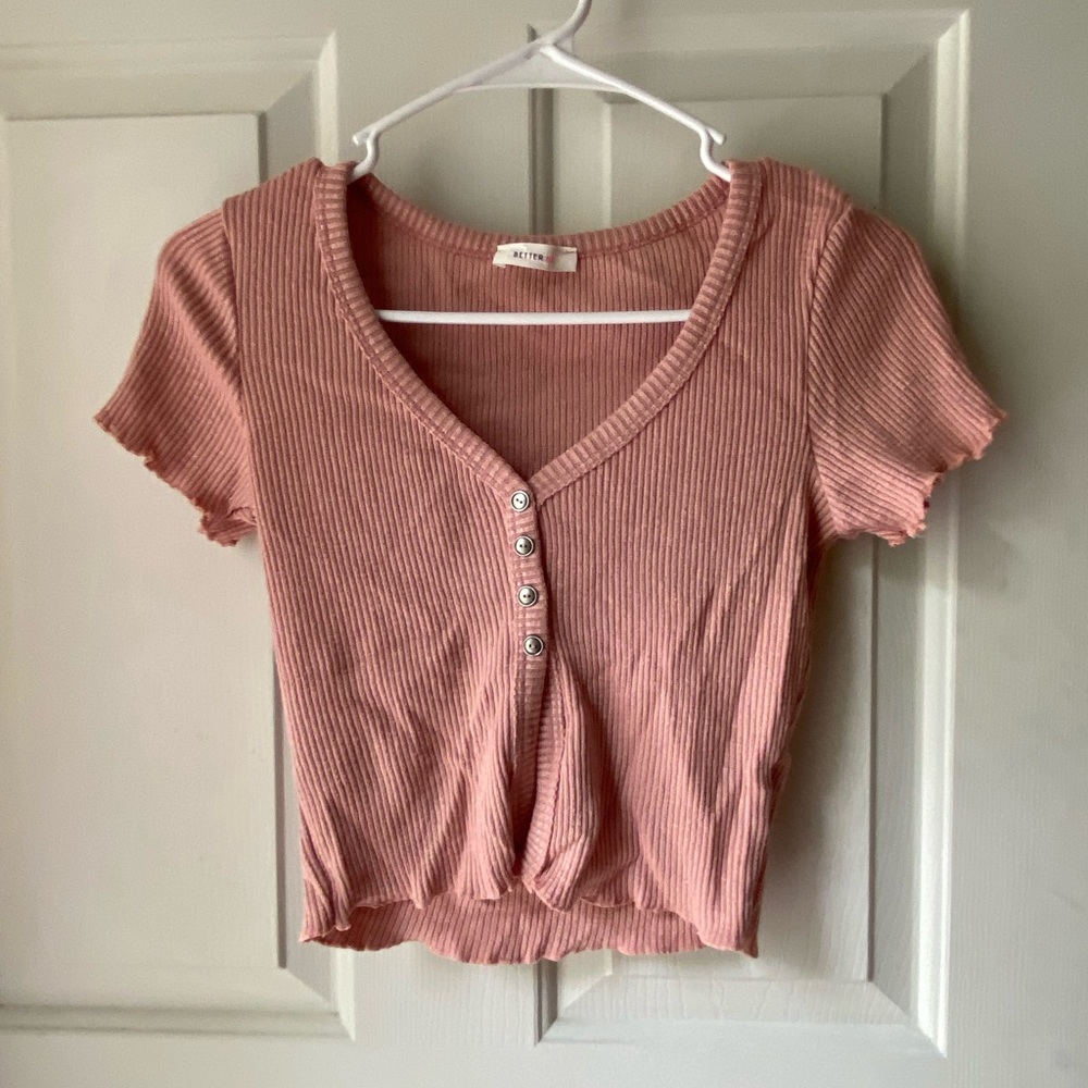 Pink baby tee